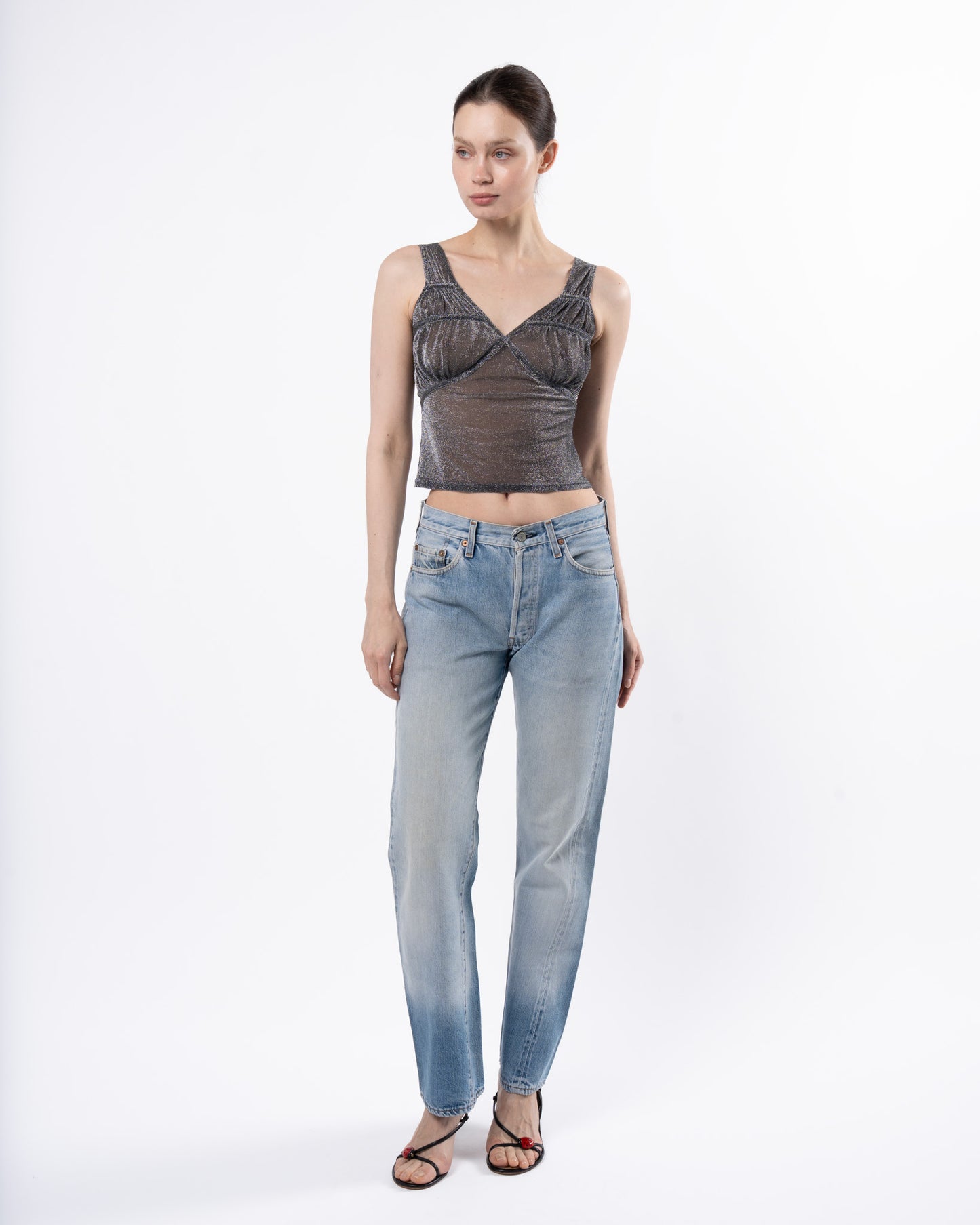 Galliano Era SS 2003 Sparkly Top