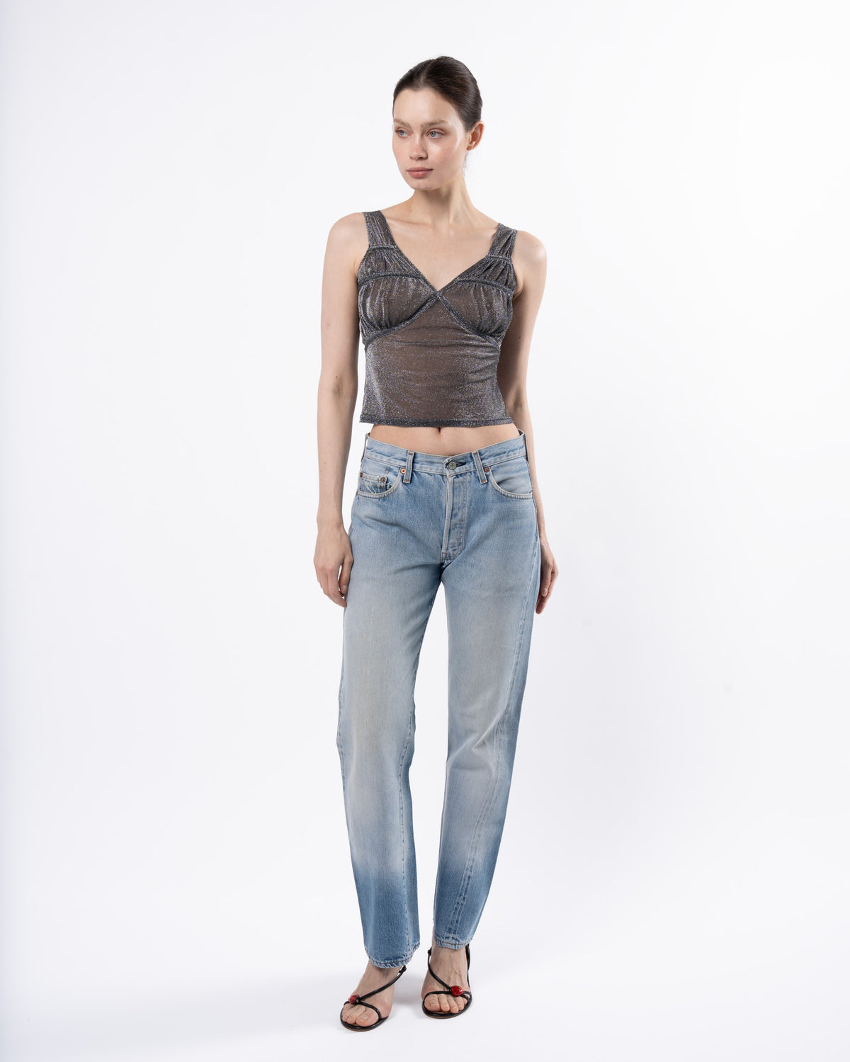 Galliano Era SS 2003 Sparkly Top