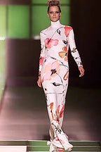 SS 2001 Floral Gown With Leather Strap