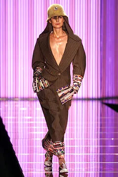 SS 2002 Pinstripe Micro Mini Skirt