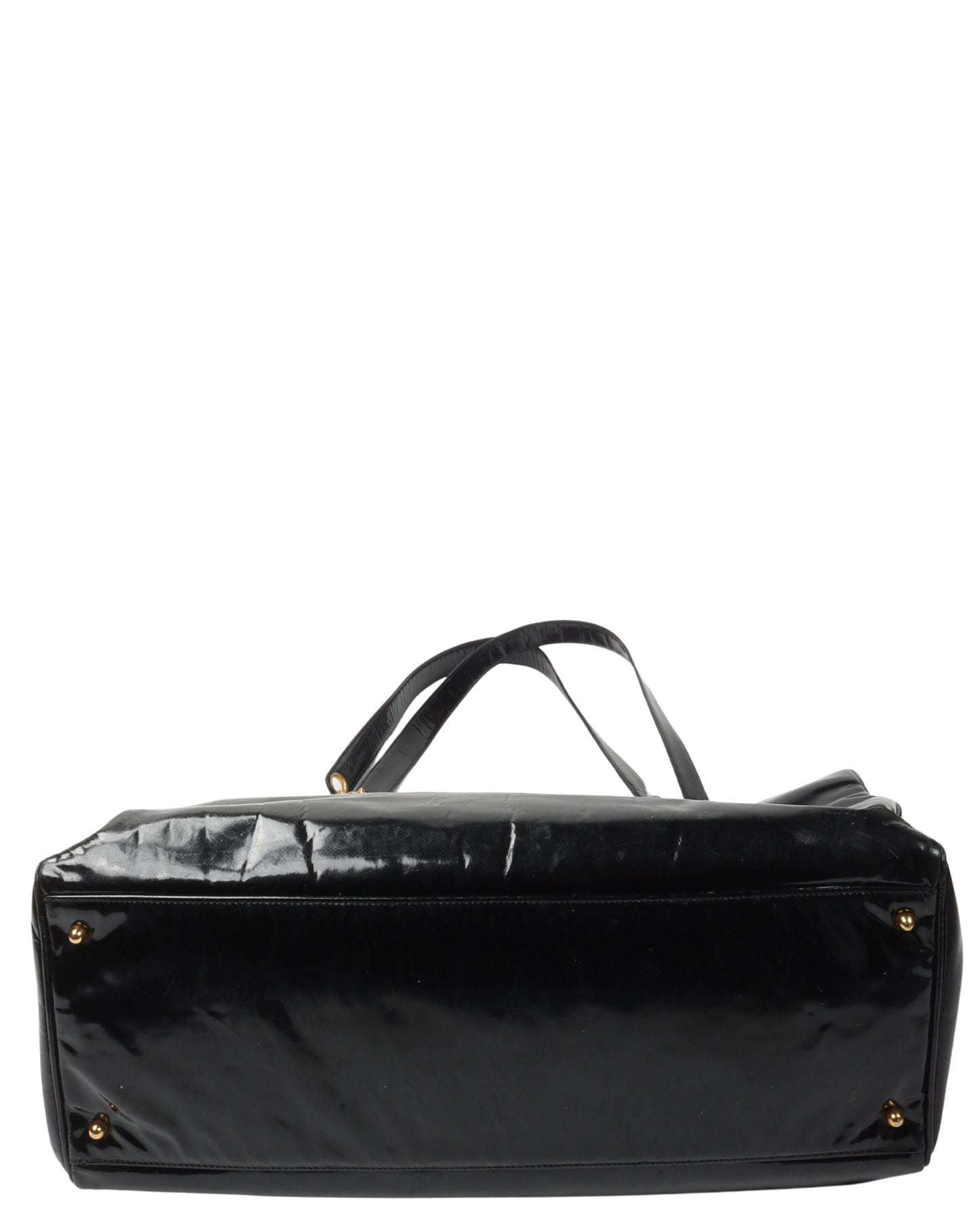 CC Chain Patent Leather Tote