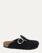 Dagger Embellished Birkenstock Boston Suede Mule