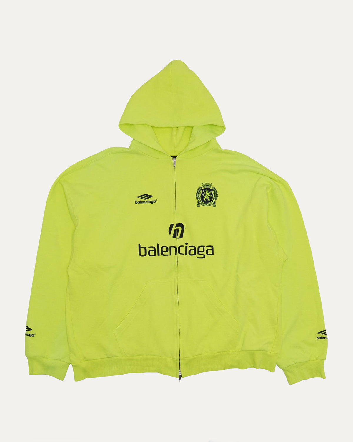 Medium Fit Paris Soccer Zip Up Hoodie