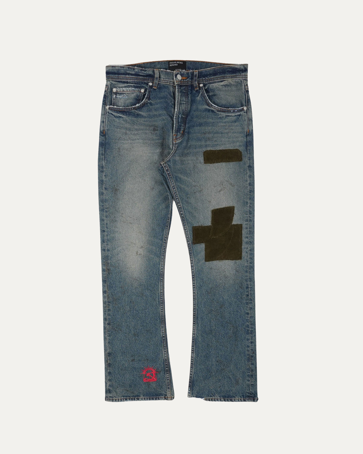 Patchwork Flare Jeans