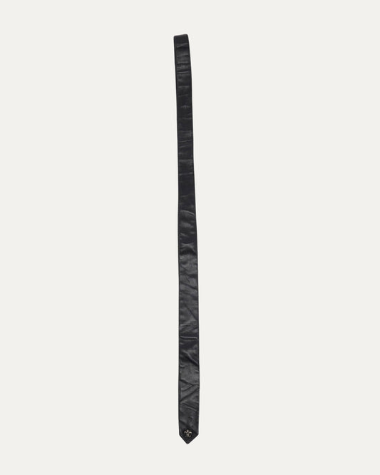 Fleur Embellished Leather Tie