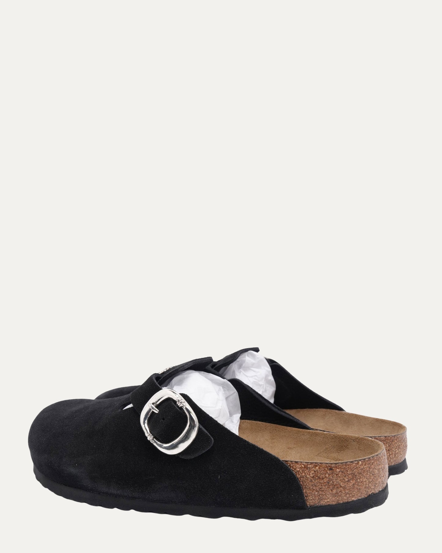 Dagger Embellished Birkenstock Boston Suede Mule