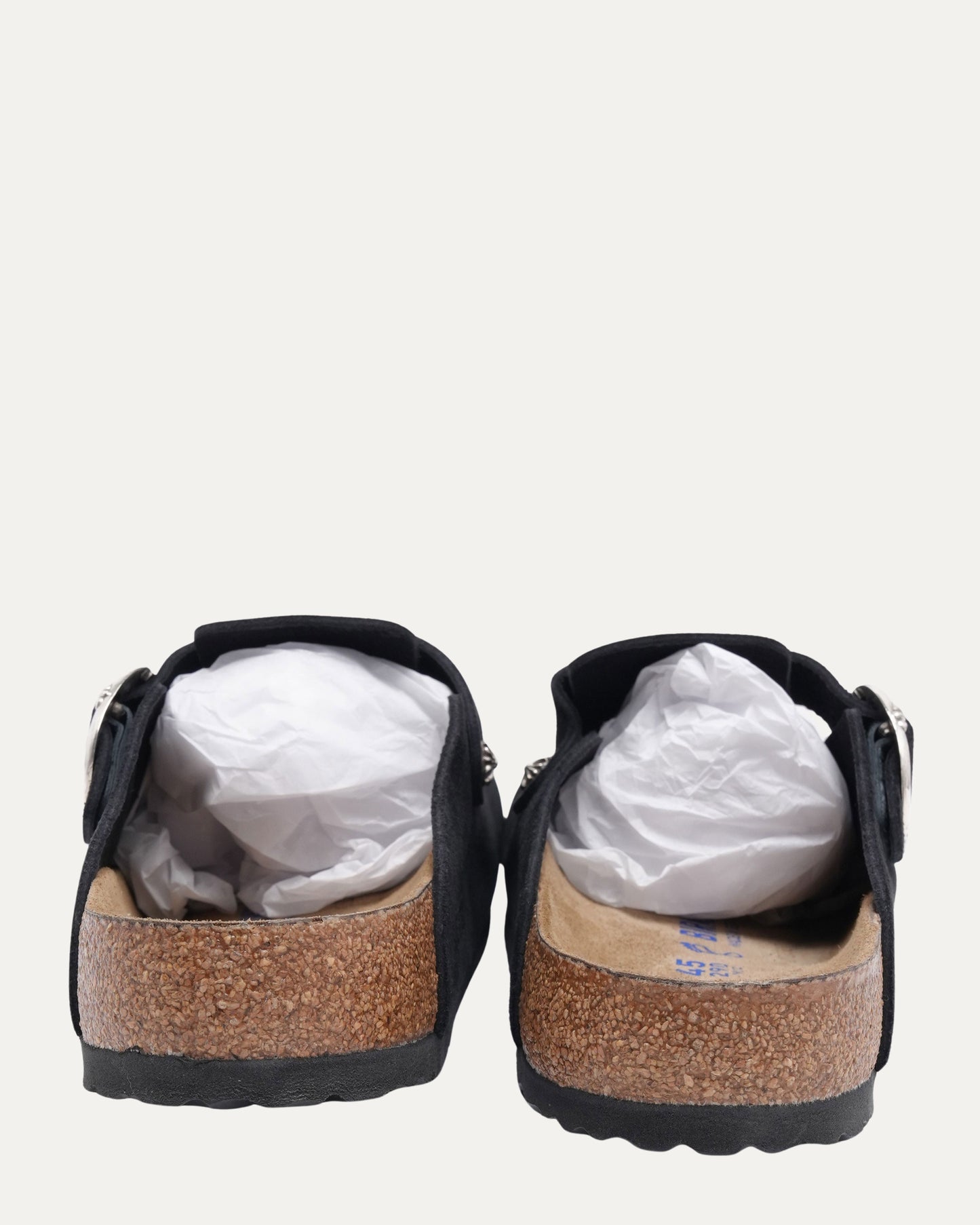 Dagger Embellished Birkenstock Boston Suede Mule