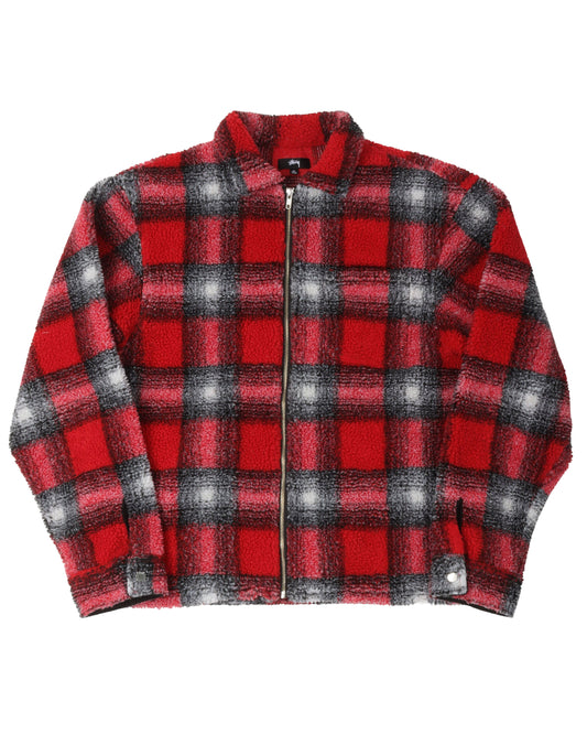 Plaid Zip-Up Jacket