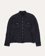 Cross Patch Nylon Insulated Shirt Jacket