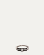 Mini Floral Cross Ring