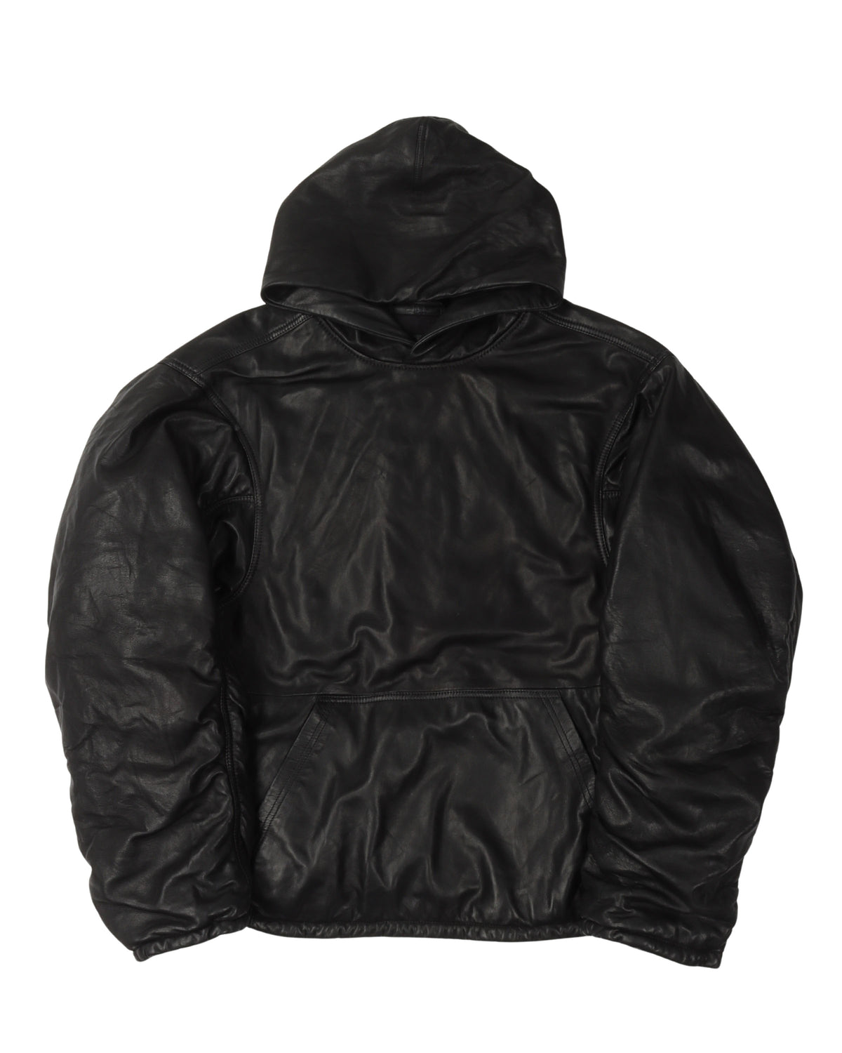 Balenciaga Leather Oversized Hoodie – Justin Reed