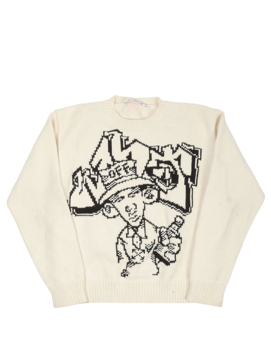 Graffiti Knit Sweater