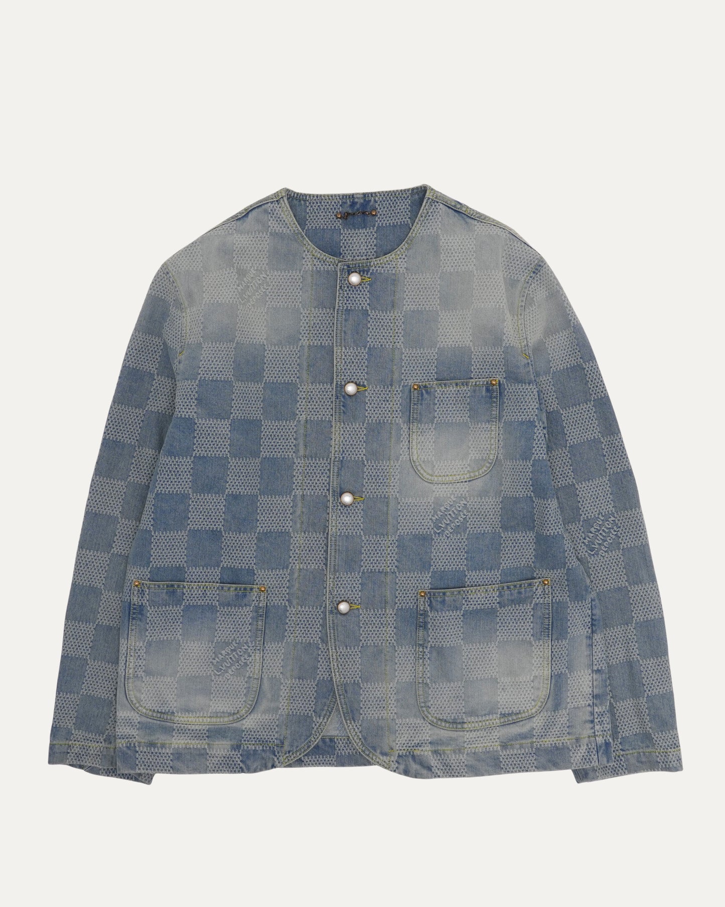 Denim Damier Chore Coat