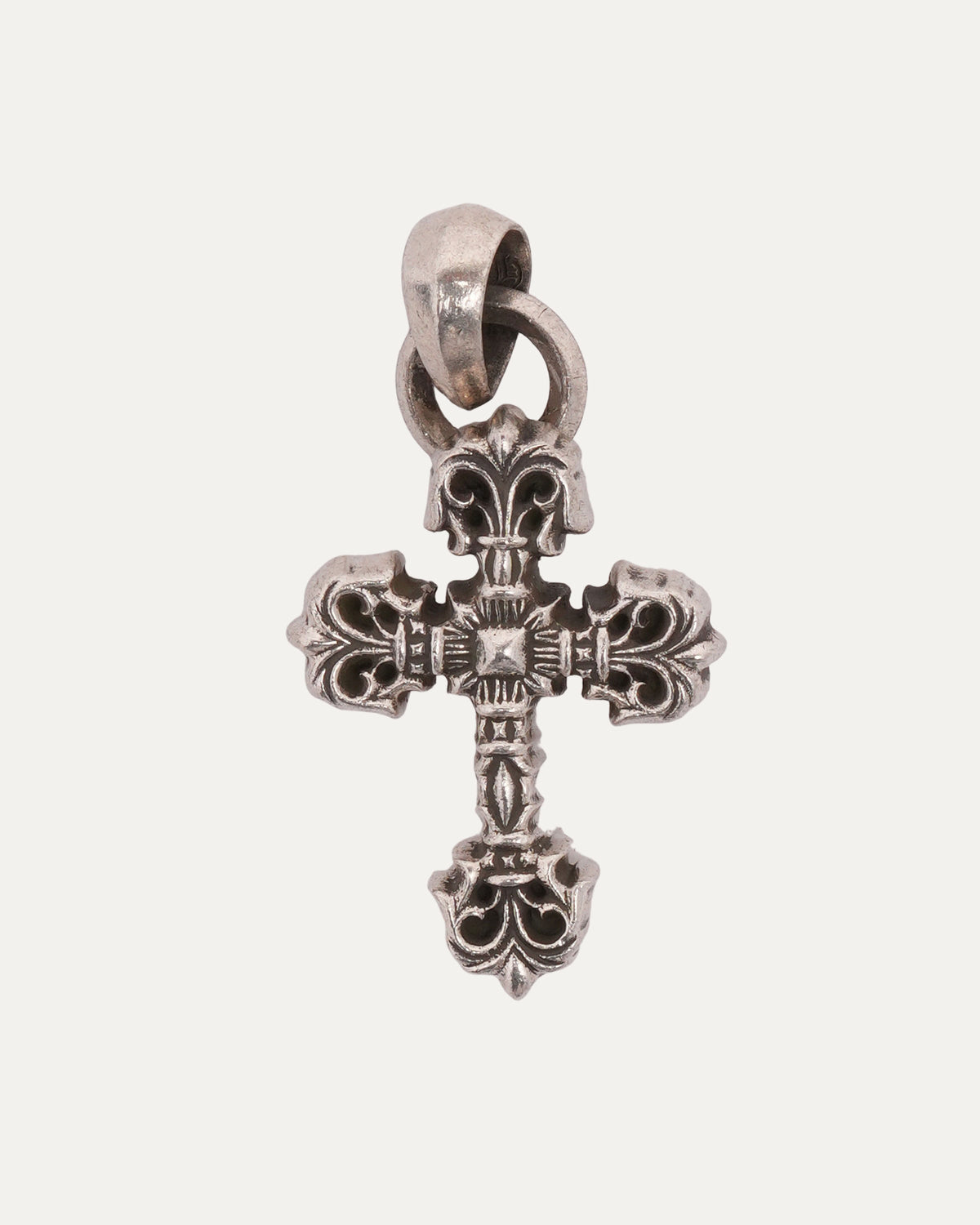 Large Filigree Cross Pendant with Bale