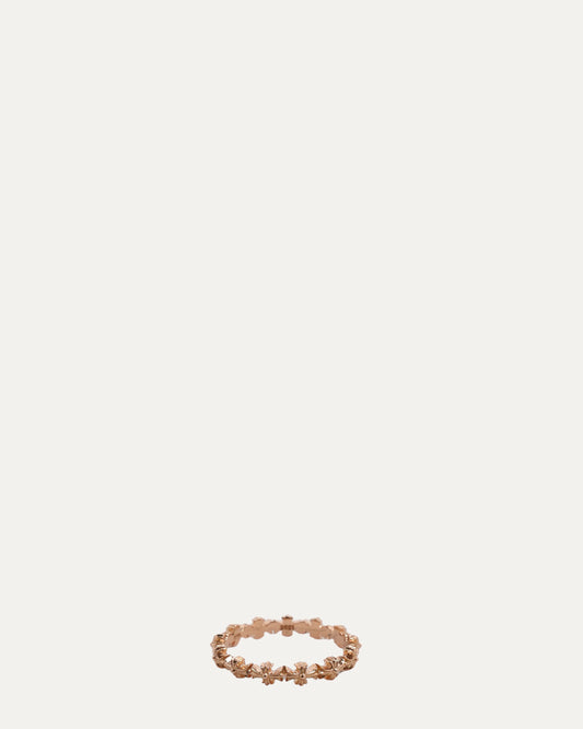 Gold Tiny E Band Ring