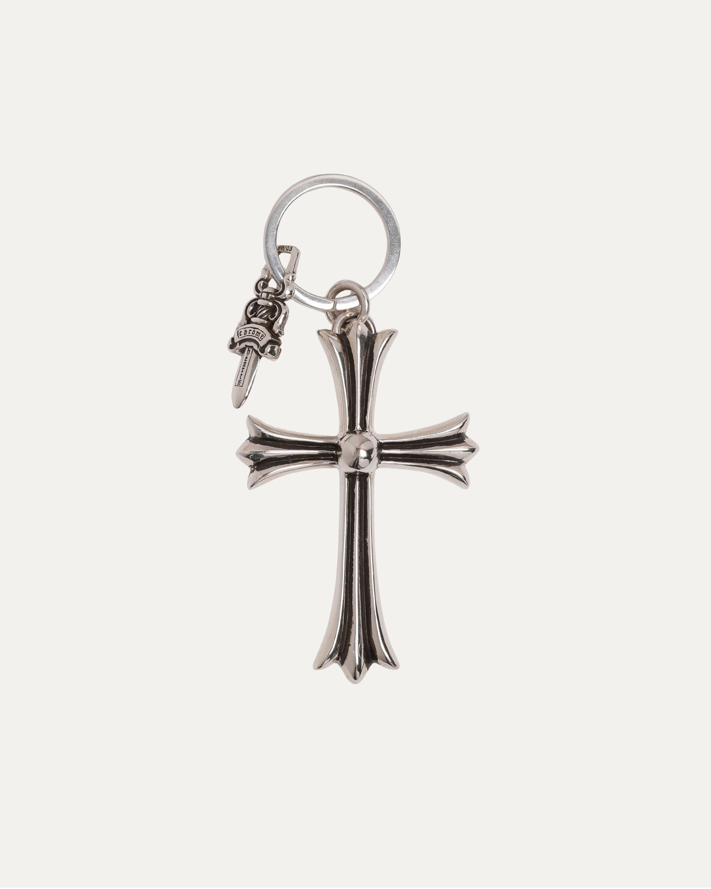 Large Cross and Dagger Keychain