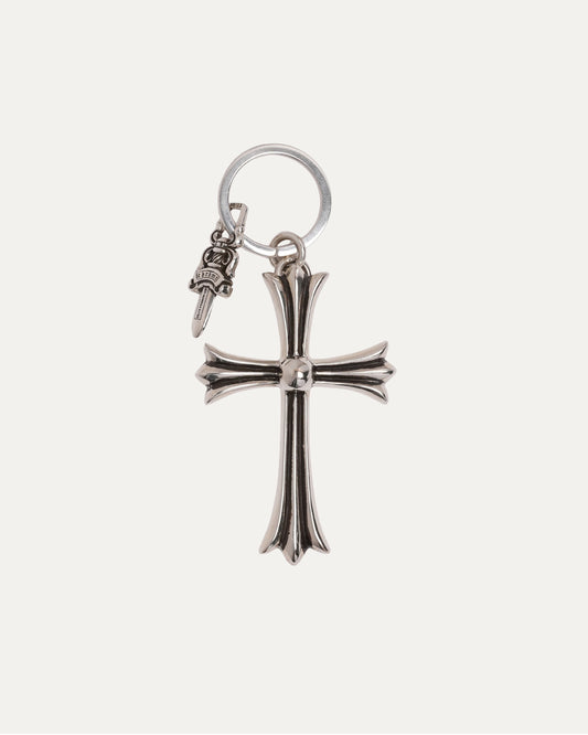 Large Cross and Dagger Keychain