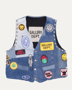 Studded Patchwork Vest