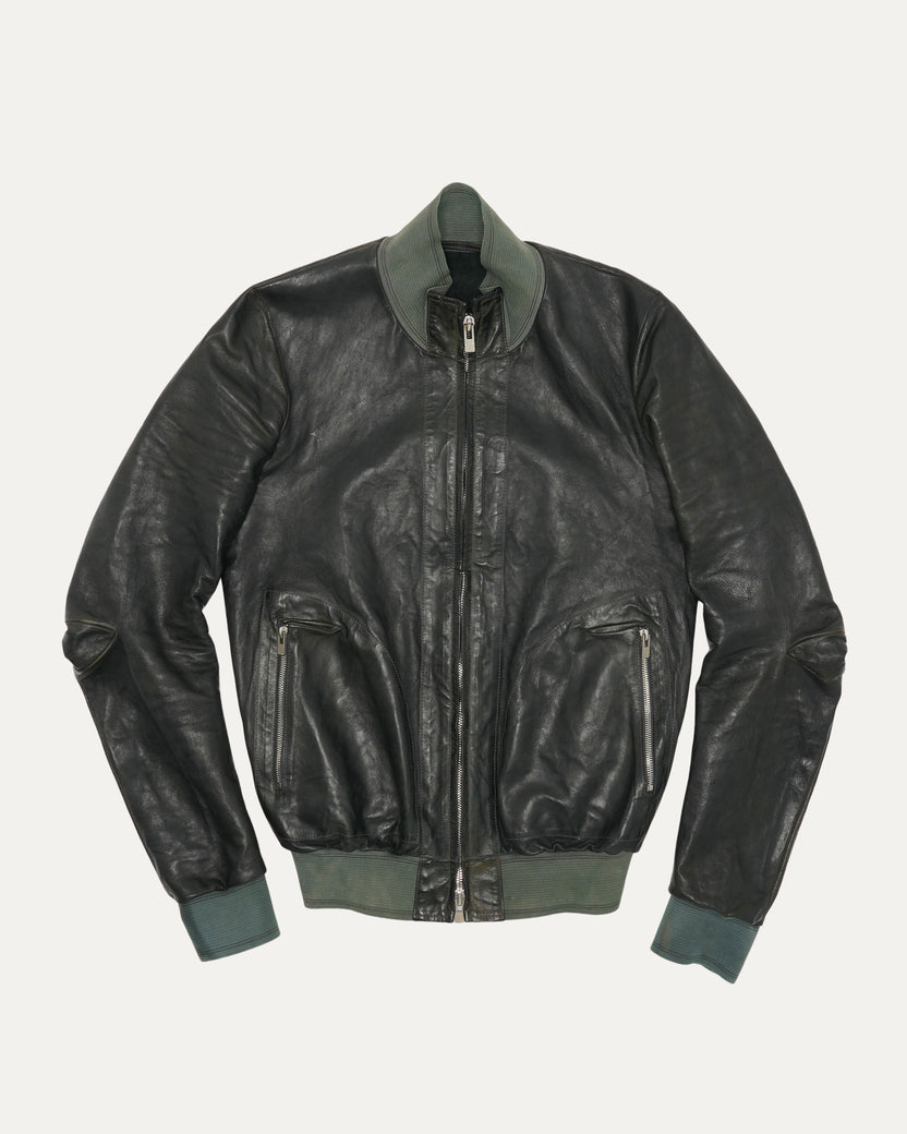 Unlined Leather LM/2399 Bomber Jacket