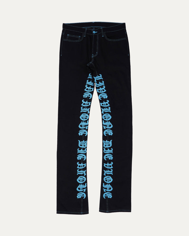 Live Vlone Die Vlone Embroidered Jeans