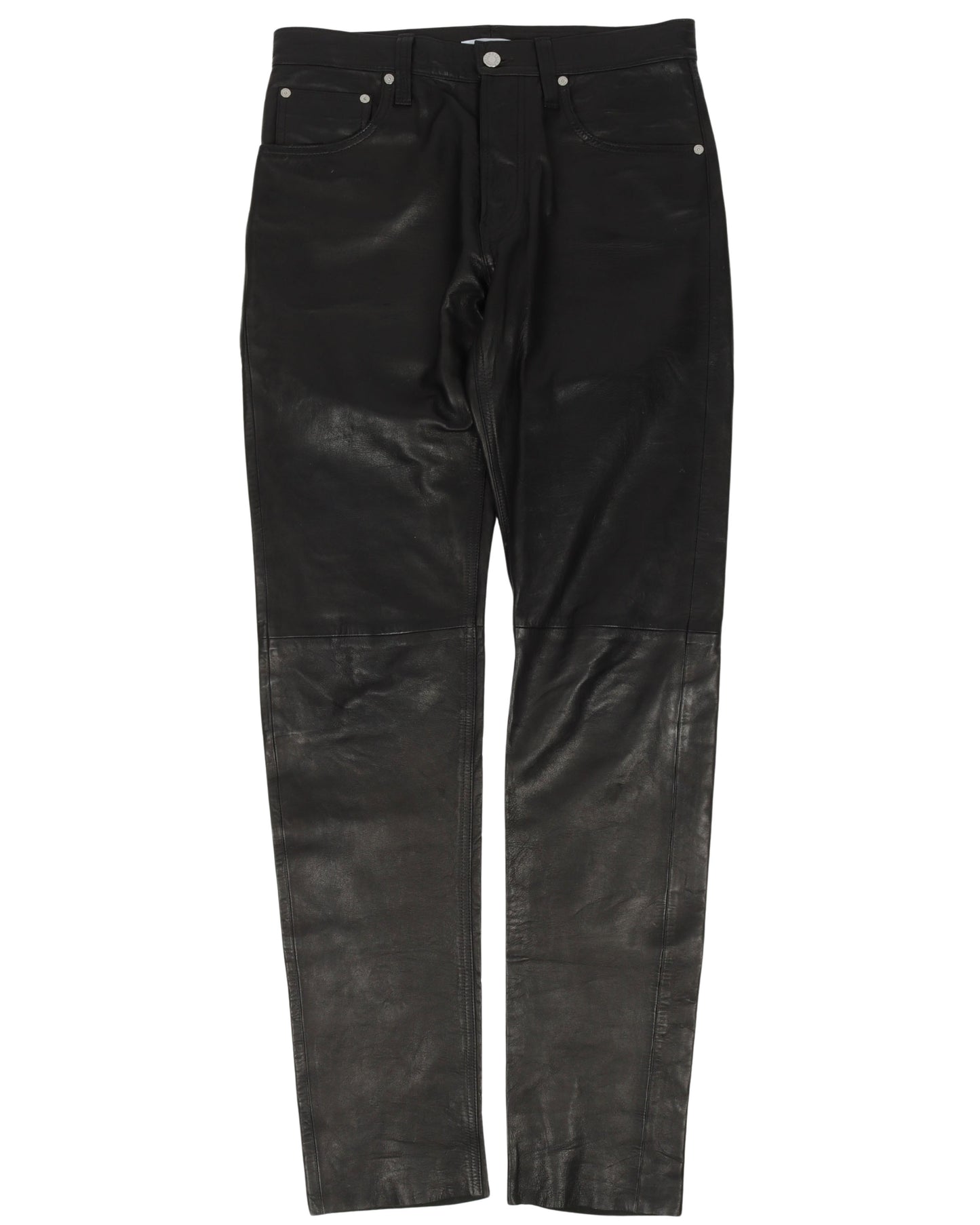 Leather Slim Pants