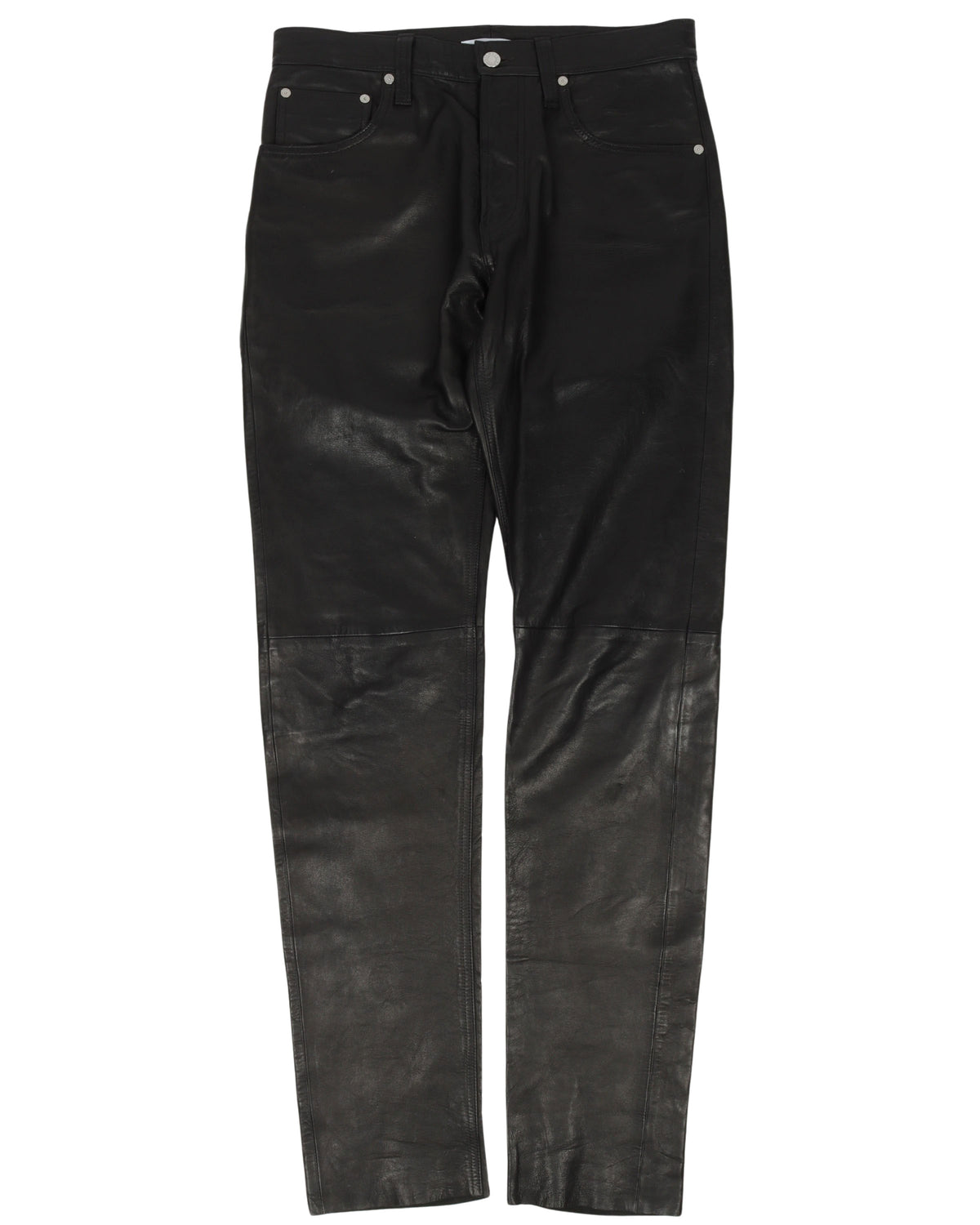 Leather Slim Pants