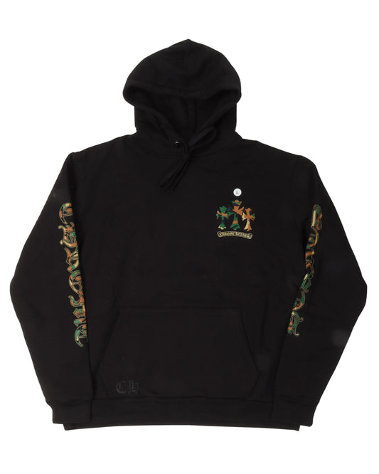 Camouflage Cemetery Cross Pullover Hoodie