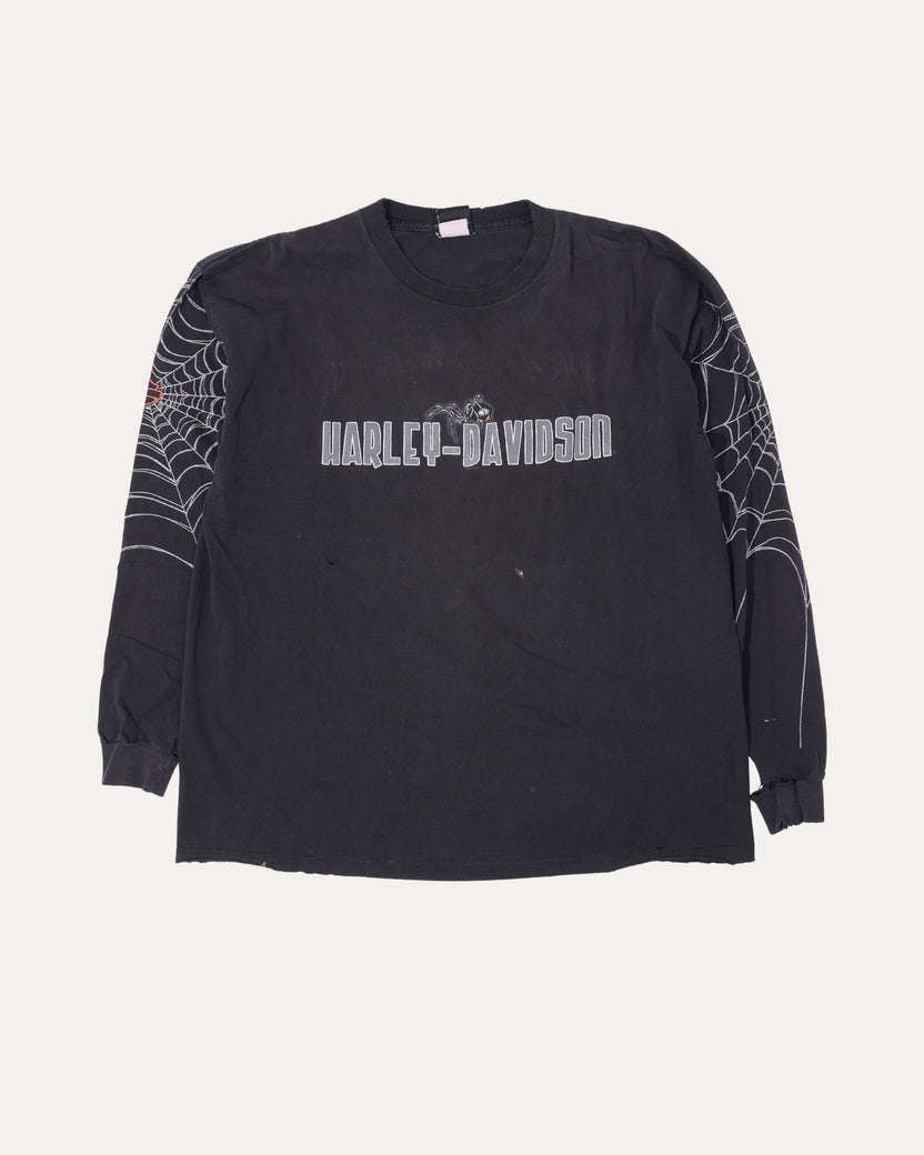 Harley Davidson Chicago Spider Web Long Sleeve T-Shirt