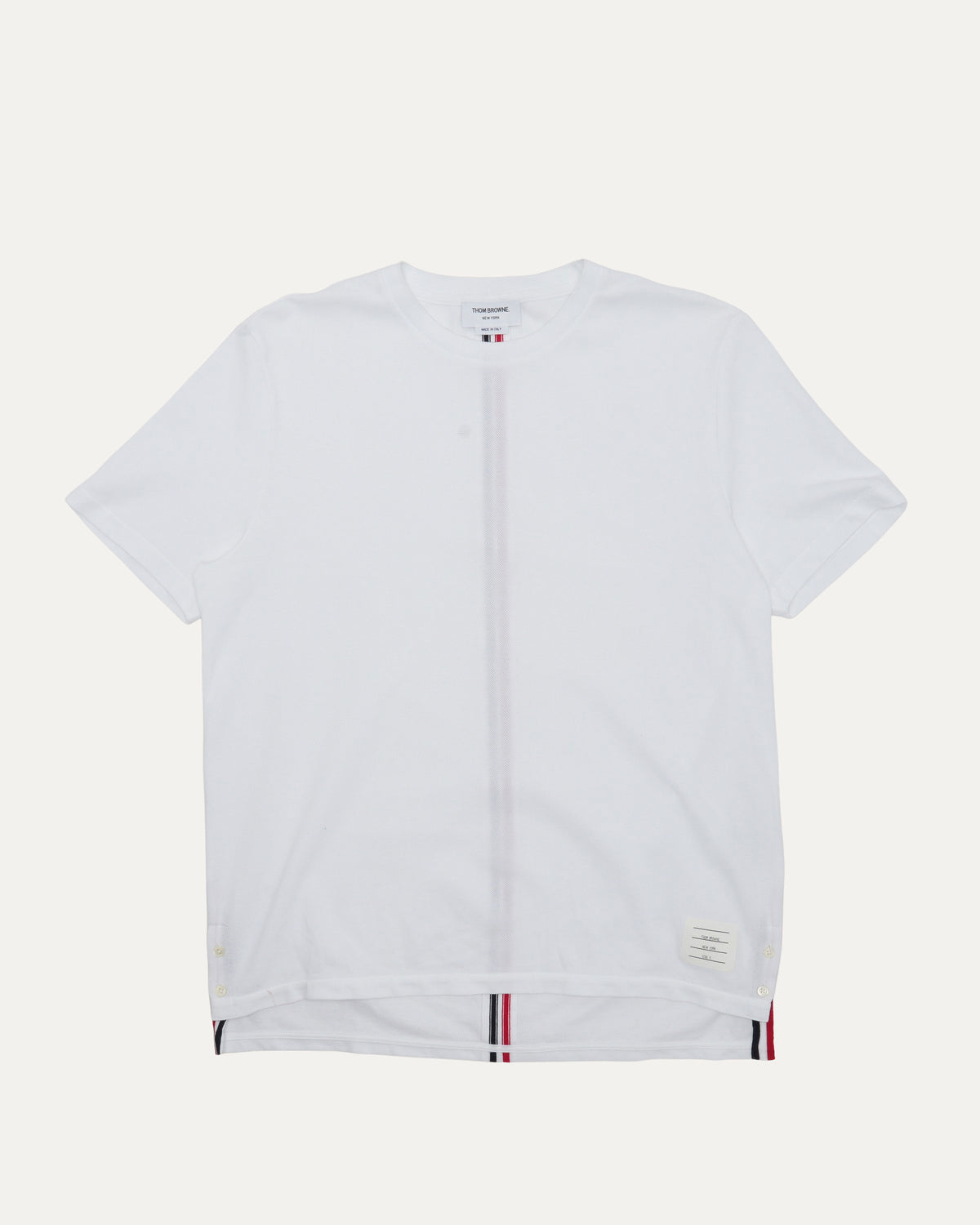 Grosgrain Stripe Pique T-Shirt