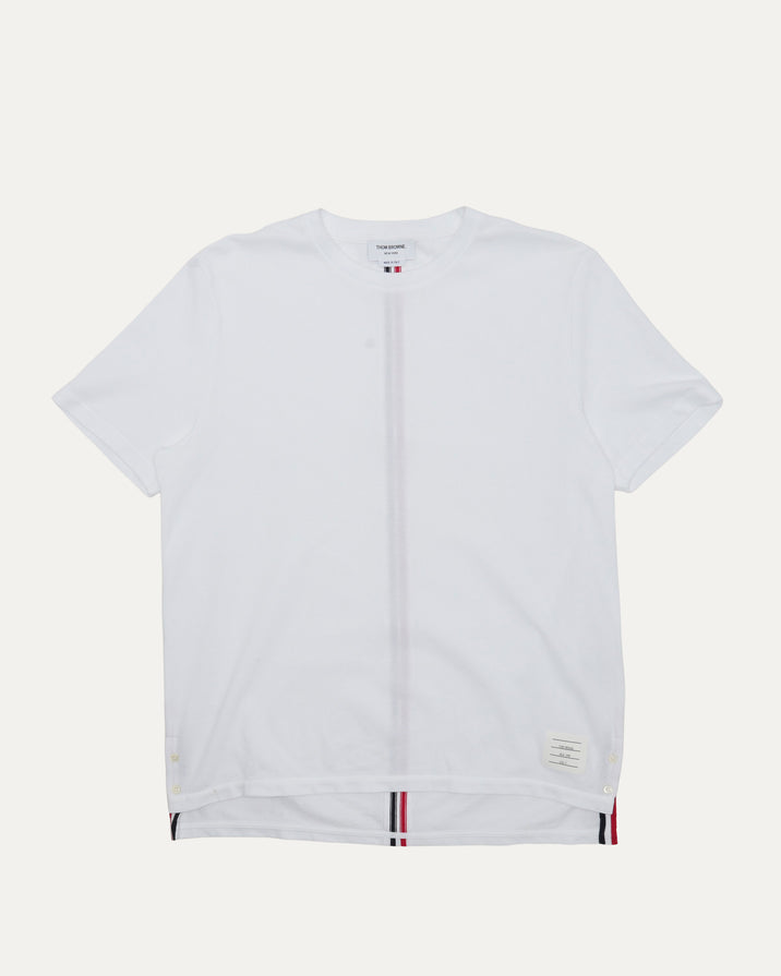 Grosgrain Stripe Pique T-Shirt