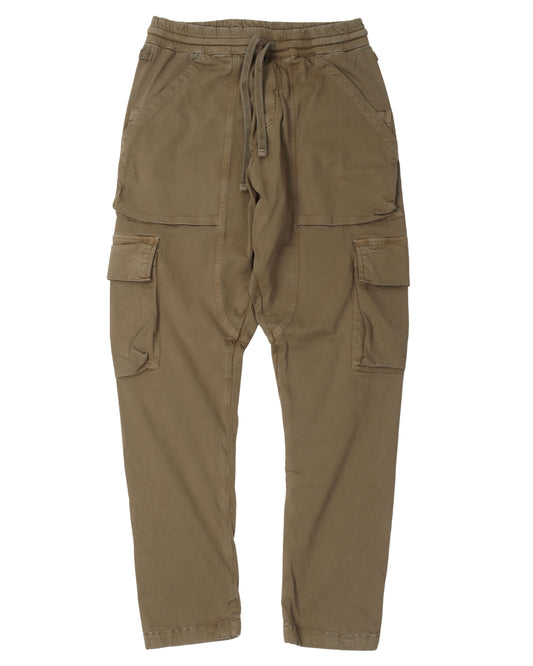Drop Crotch Drawstring Cargo Pants