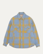 Plaid Quilted Shirt Jacket