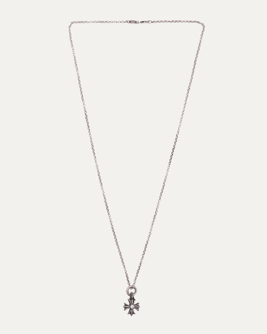 Diamond Tiny Plus Pendant on Roll Chain