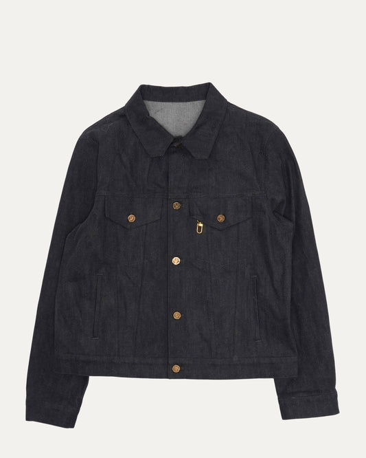 Monogram Embroidered Denim Trucker Jacket