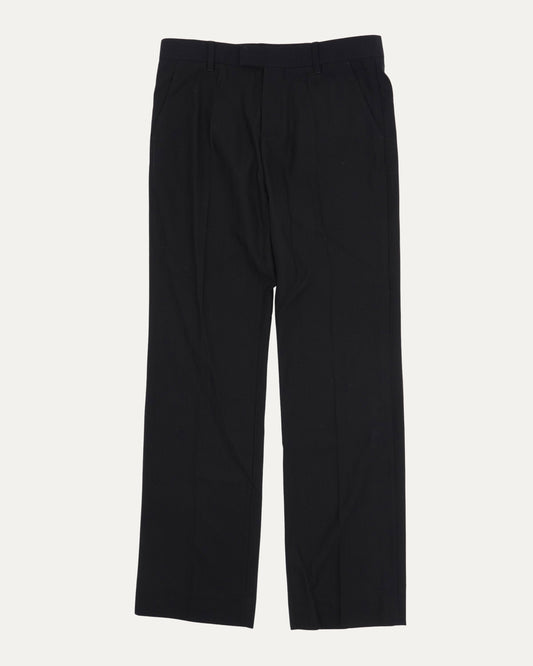 Virgin Wool Pleated Trousers