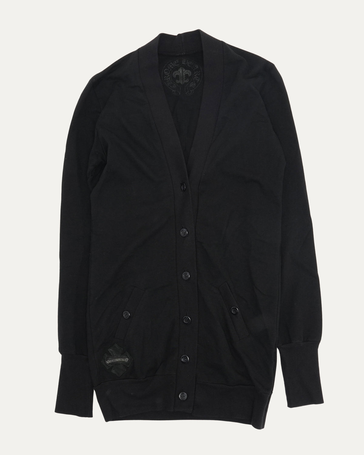 Plus Cross Patch Cardigan Sweater