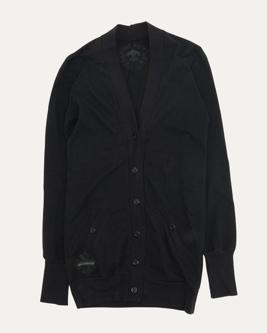 Plus Cross Patch Cardigan Sweater