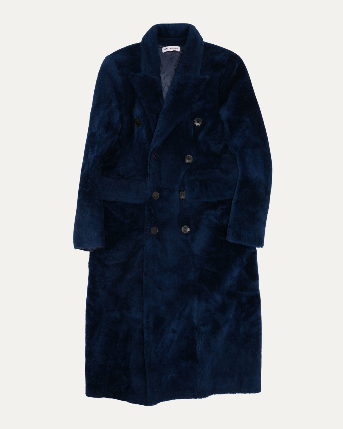 Hourglass Shearling Double Breasted Coat