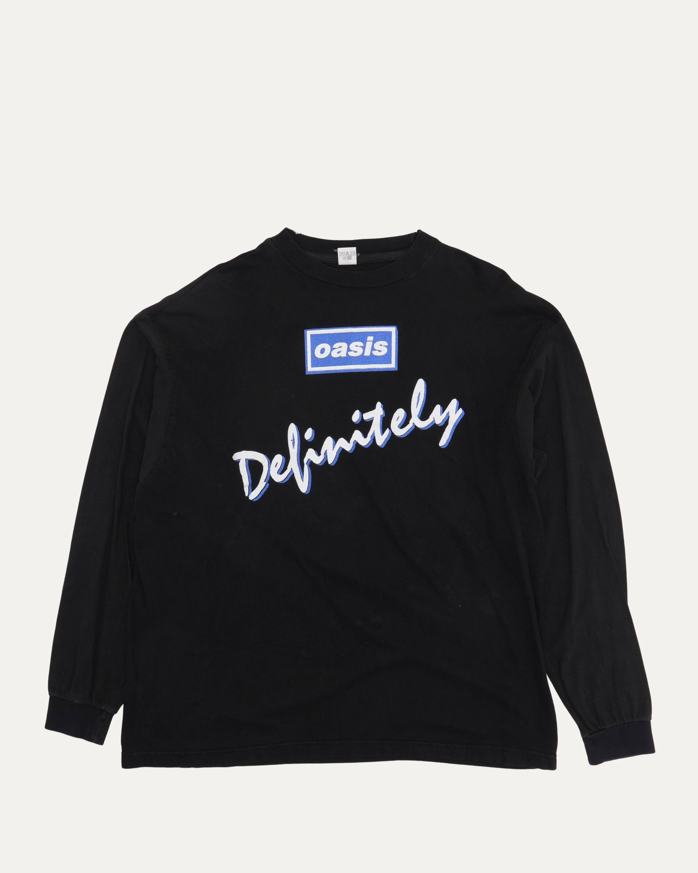 Oasis Definitely Maybe ロングスリーブTシャツ Vintage Oasis Definitely Maybe Long Sleeve T-Shirt – Justin Reed