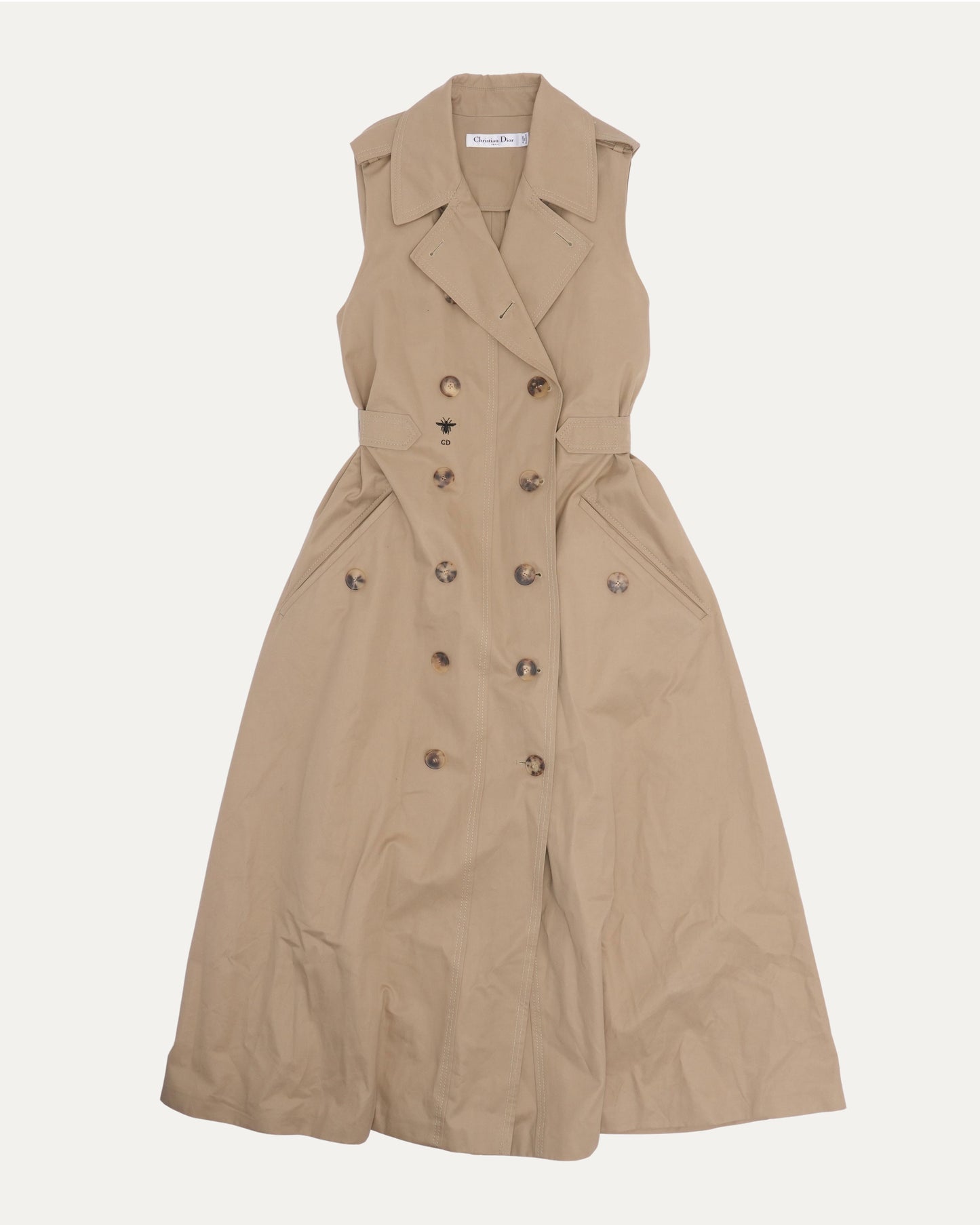Sleeveless Trench Dress