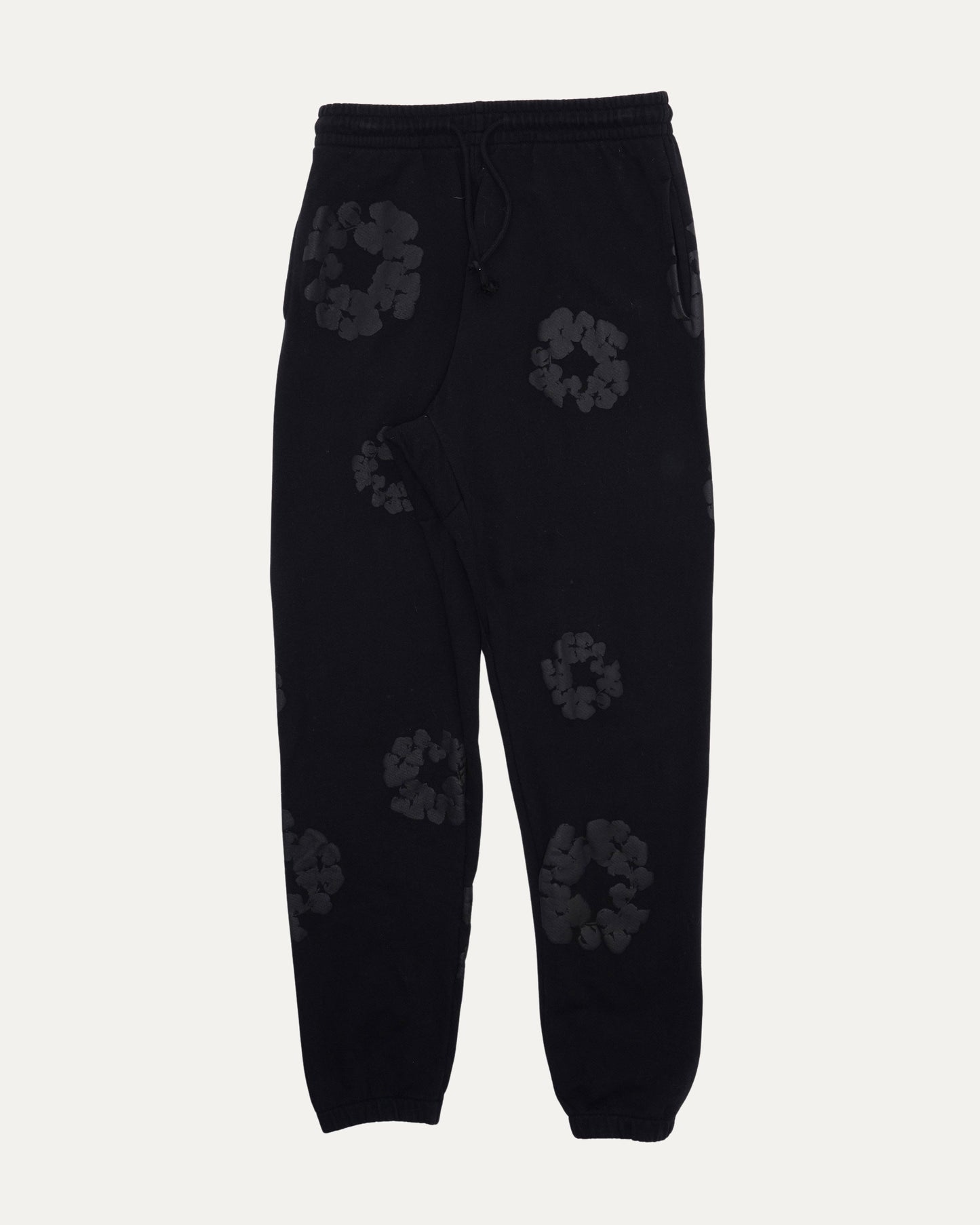 Tonal Cotton Wreath Sweatpants
