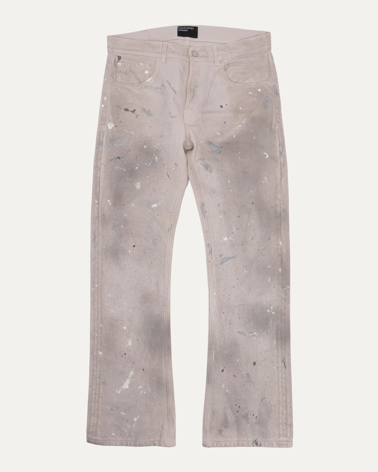 Paint Splatter Flare Jeans