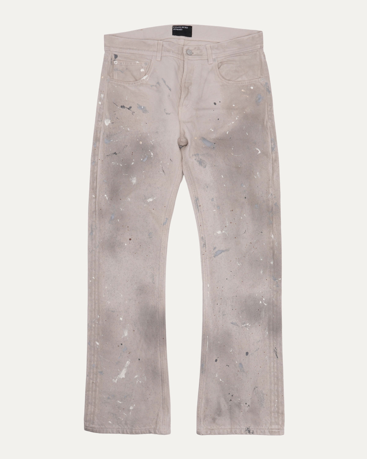 Paint Splatter Flare Jeans