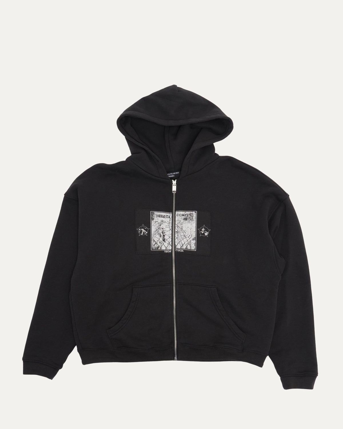 Seoul Exclusive Heaven Will Burn Your Eyes Assemblage Zip Hoodie