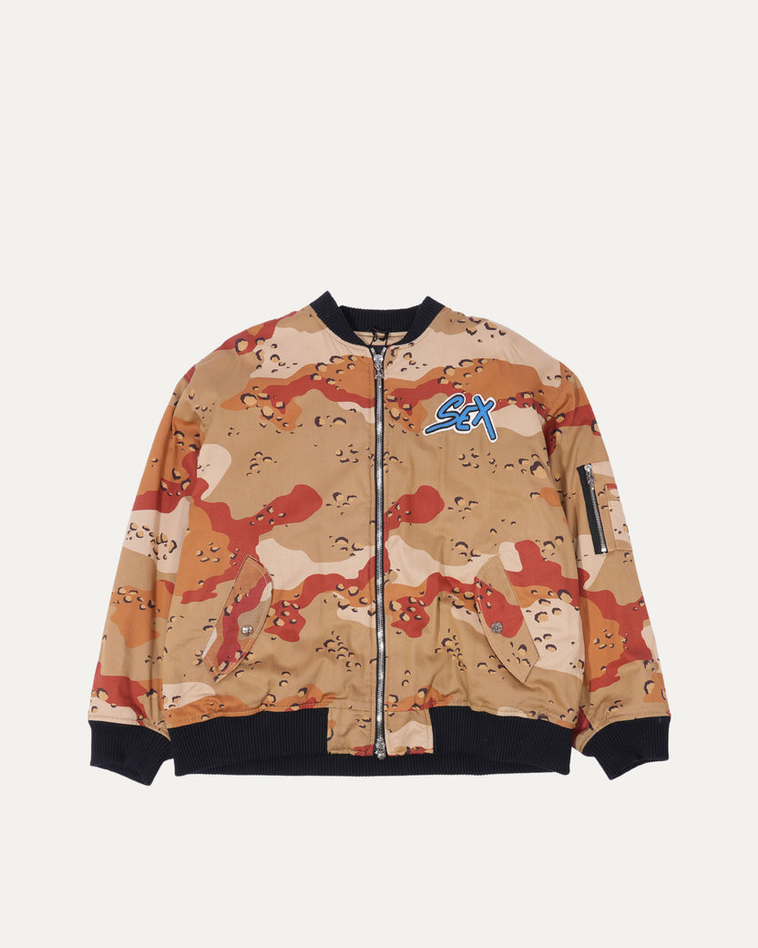 Matty Boy Desert Camo Sex Records Bomber Jacket