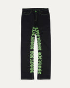 Live Vlone Die Vlone Embroidered Jeans