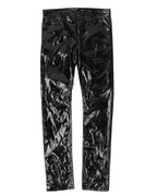 Shiny Faux Leather Pants