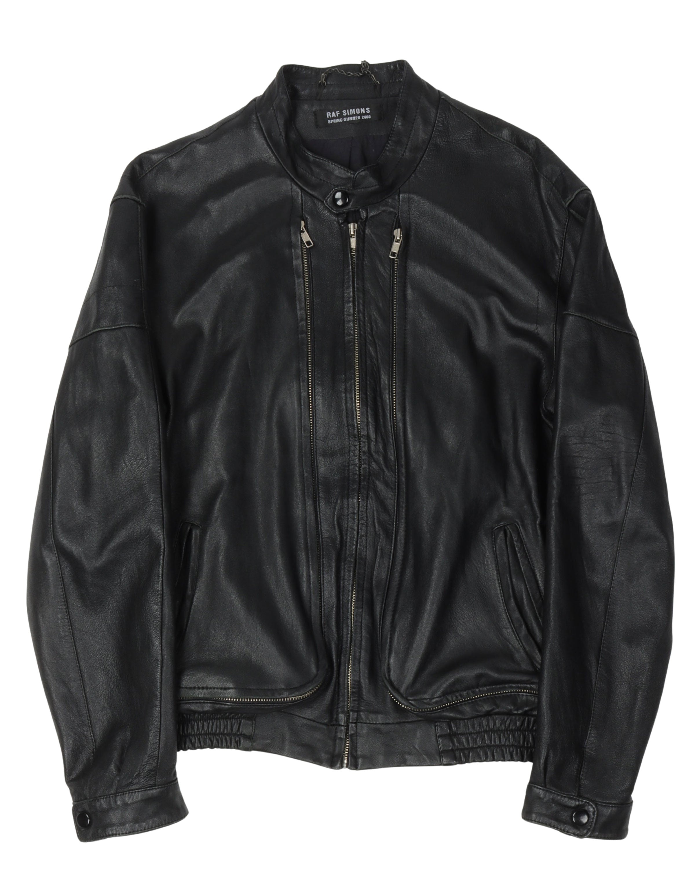 SS00 "Summa Cum Laude" Triple Zip Leather Jacket