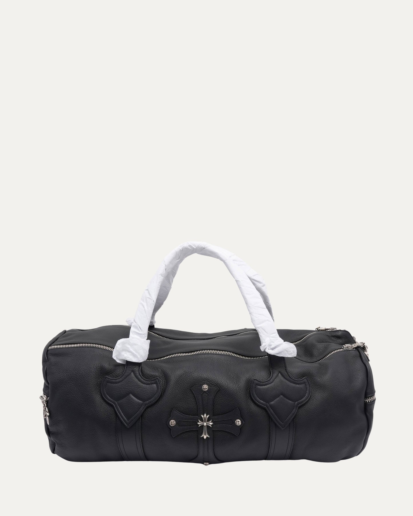 Cross Embellished Duffle Bag