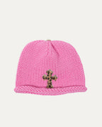 Children's Leopard Cross Patch Beanie